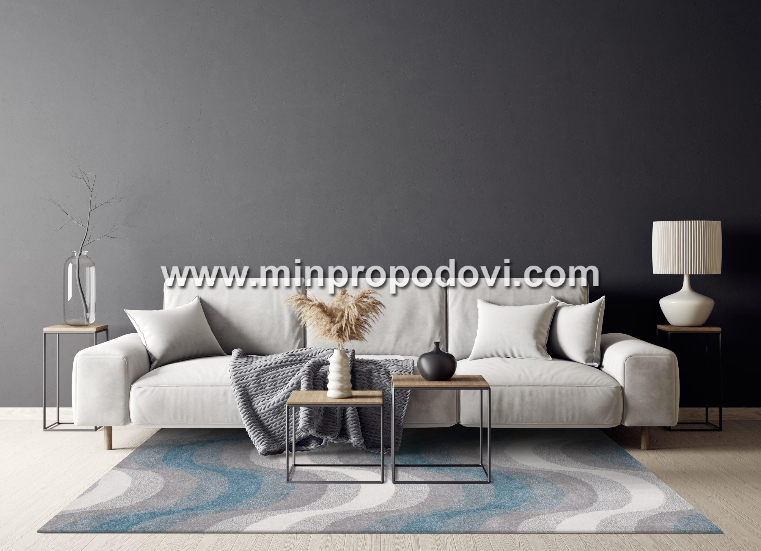 Modern,Design,Interior,With,White,Sofa.,Scandinavian,Furniture.,3d,Illustration